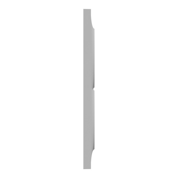 Plaque aluminium Schneider Odace Styl 2 postes verticaux entraxe 57mm 