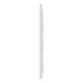 Plaque blanche Schneider Odace Styl 3 postes verticaux entraxe 57mm 