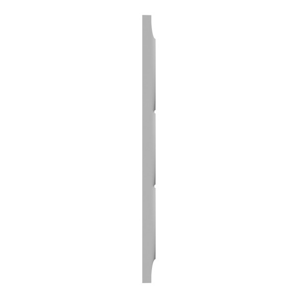 Plaque aluminium Schneider Odace Styl 3 postes verticaux entraxe 57mm 