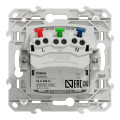 Prise de courant 2P+T affleurante blanc Schneider Odace connexion rapide Fixation à griffes