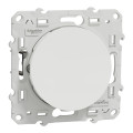 Poussoir blanc Schneider Odace 10A fixation à griffes