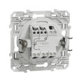 Poussoir blanc Schneider Odace 10A fixation à griffes