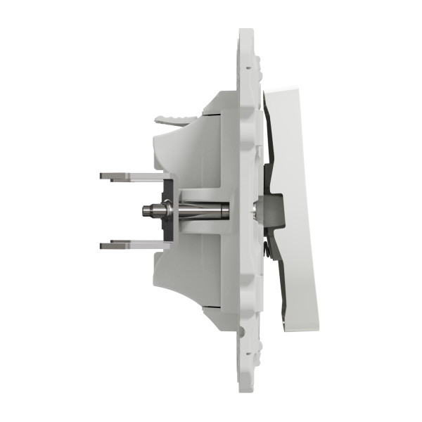 Poussoir blanc Schneider Odace 10A fixation à griffes