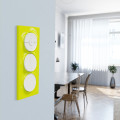 Poussoir blanc Schneider Odace 10A fixation à griffes