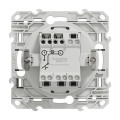 Poussoir lumineux blanc Schneider Odace Localisation avec LED bleu 0,15mA fixation à griffes