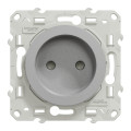 Prise de courant 2P aluminium Schneider Odace connexion rapide fixation à vis 