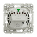 Prise de courant 2P+T aluminium Schneider Odace standard allemand fixation à vis