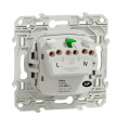 Prise de courant 2P+T aluminium Schneider Odace 2 connexions rapides par pôle fixation à vis