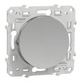 Interrupteur va-et-vient aluminium Schneider Odace 10A connexion rapide fixation à vis