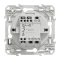 Interrupteur va-et-vient aluminium Schneider Odace 10A connexion rapide fixation à vis