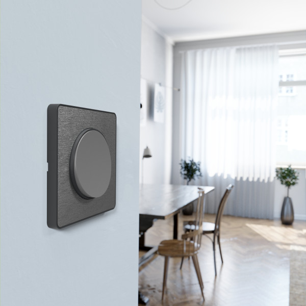 Interrupteur va-et-vient aluminium Schneider Odace 10A connexion rapide fixation à vis