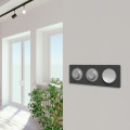 Interrupteur va-et-vient aluminium Schneider Odace 10A connexion rapide fixation à vis
