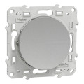 Poussoir aluminium Schneider Odace 10A fixation à vis