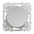 Poussoir aluminium Schneider Odace 10A fixation à vis