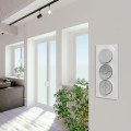 Poussoir aluminium Schneider Odace 10A fixation à vis