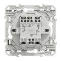 Poussoir double aluminium Schneider Odace connexion rapide fixation à vis