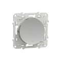 Poussoir aluminium Schneider Odace 10A à fermeture