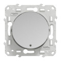 Va-et-vient lumineux aluminium Schneider Odace localisation ou témoin LED orange 1,5mA