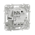 Poussoir lumineux aluminium Schneider Odace Localisation avec LED bleu 0,15mA fixation à vis