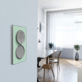 Poussoir lumineux aluminium Schneider Odace Localisation avec LED bleu 0,15mA fixation à vis
