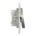 Va-et-vient et poussoir aluminium Schneider Odace 10A