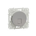 Prise RJ45 Aluminium Grade 1 pour Téléphone Catégorie 5 UTP Fixation à Vis Odace Schneider