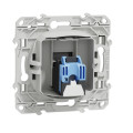 Prise RJ45 Aluminium Grade 1 pour Téléphone et Informatique Catégorie 6 UTP Fixation à Vis Odace Schneider