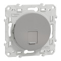 Prise RJ45 Aluminium Grade 3 pour Multimédia Catégorie 6 STP Fixation à Vis Odace Schneider