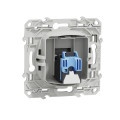 Prise RJ45 Aluminium Grade 3 pour Multimédia Catégorie 6 STP Fixation à Vis Odace Schneider