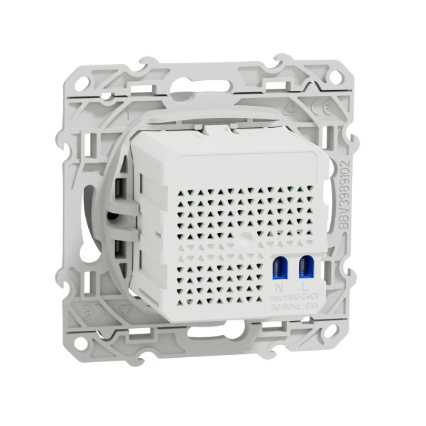 Odace - prise rj45 cpl - alu - standard hpav - 200mbp/s