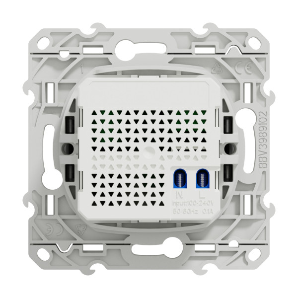 Odace - prise rj45 cpl - alu - standard hpav - 200mbp/s