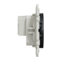 Prise de courant 2P anthracite Schneider Odace connexion rapide fixation à vis 