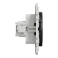 Prise de courant 2P+T anthracite Schneider Odace 4 connexions rapides par pôle fixation à vis