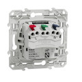 Prise de Courant 2 P+T Affleurante Anthracite Odace Schneider Electric - Connexion Rapide