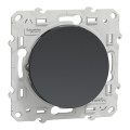 Interrupteur ou va-et-vient anthracite Schneider Odace 10A connexion rapide fixation à vis
