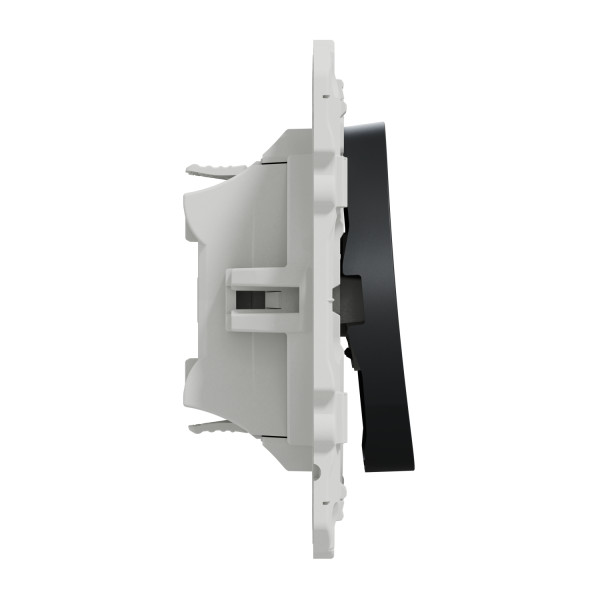 Interrupteur ou va-et-vient anthracite Schneider Odace 10A connexion rapide fixation à vis