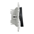 Interrupteur ou va-et-vient anthracite Schneider Odace 10A connexion rapide fixation à vis