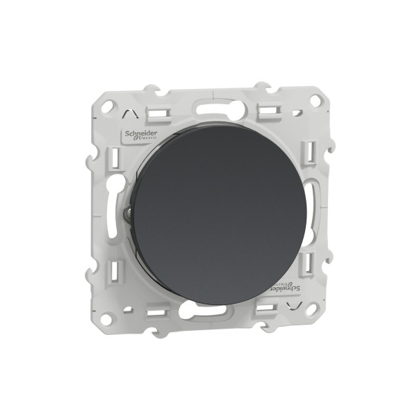 Permutateur anthracite Schneider Odace 10A fixation à vis