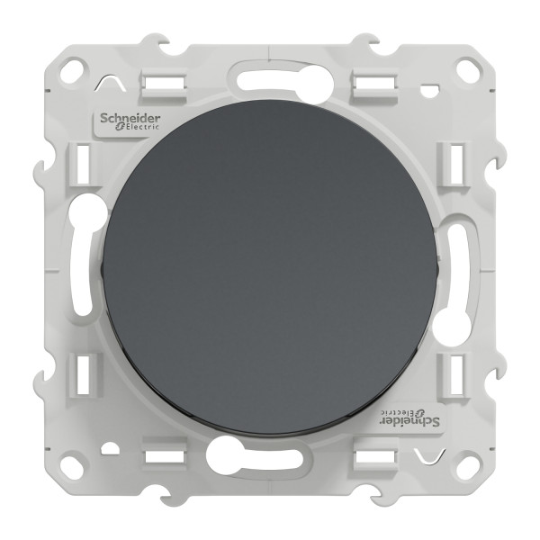 Permutateur anthracite Schneider Odace 10A fixation à vis