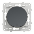 Va-et-vient lumineux anthracite Schneider Odace localisation ou témoin LED orange 1,5mA