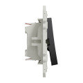 Va-et-vient et poussoir anthracite Schneider Odace 10A