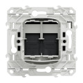 Double Prise RJ45 Anthracite Odace Schneider Electric- Sans Connecteur