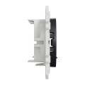 Double Prise RJ45 Anthracite Odace Schneider Electric- Sans Connecteur