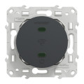 Répéteur Wifi anthracite Schneider Odace 300Mb/s 2,4GHz 2 modules bornier à vis