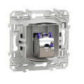 Prise RJ45 Anthracite Grade 3 Multimédia+ Catégorie 6A STP Longue Distance Odace Schneider