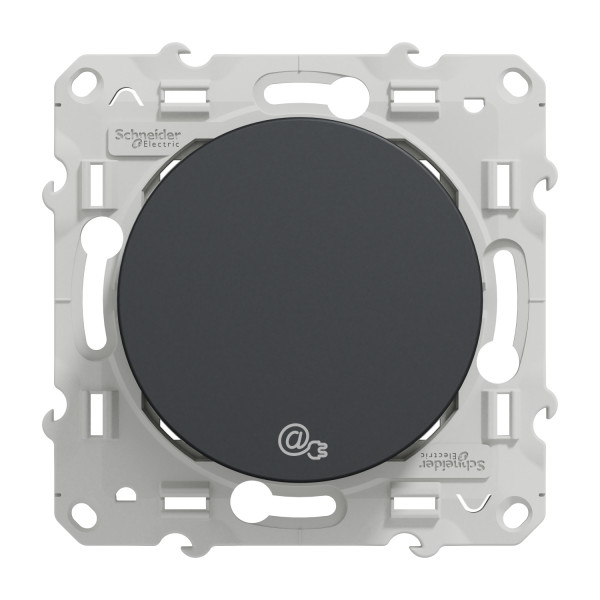 Odace - prise rj45 cpl - anthracite - standard hpav - 200mbp/s