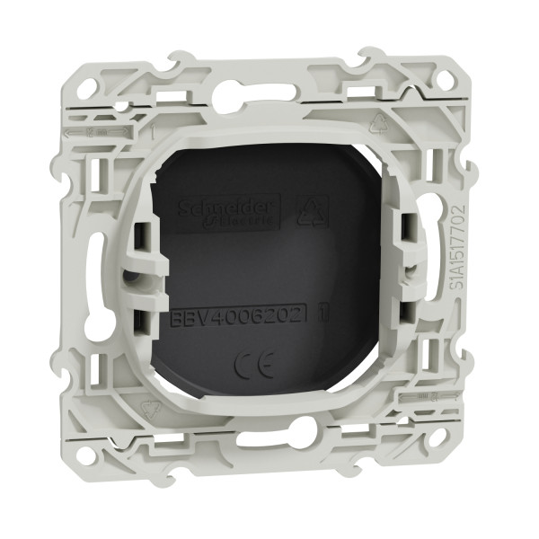 Obturateur Anthracite Odace Schneider Electric – Fixation par Vis