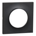 Plaque anthracite Schneider Odace Styl 1 poste