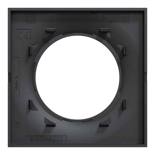 Plaque anthracite Schneider Odace Styl 1 poste
