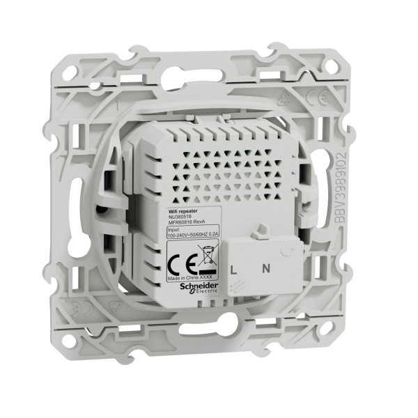 Répéteur Wifi cobalt Schneider Odace 300Mb/s 2,4GHz 2 modules bornier à vis